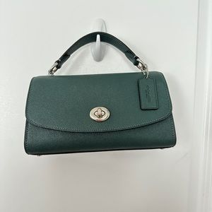 SOLD - Coach Tilly Satchel 23 Crossbody in Dark Ivy